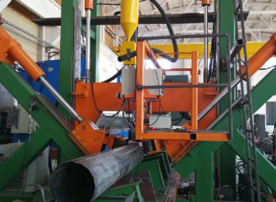 China Steel Light Pole Bending Machine 120mm 260mm Single Tapered Arm for sale