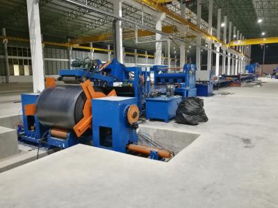 China Standard cut to length line , hot rolled mild steel light pole machine for 6m 8m 14m for sale