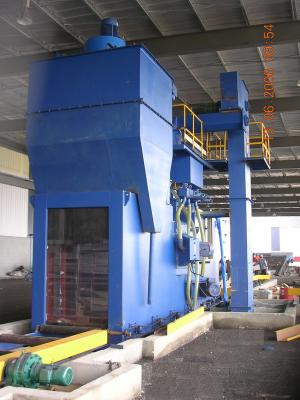 China Industrial Steel shot blasting equipment for blasting of H beams , Angles and flat for sale