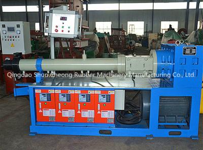 Chine Machine d'extrusion de caoutchouc à alimentation à froid XJ-115 / ligne d'extrusion de bande de caoutchouc à vendre