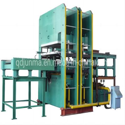 China Heating Press Plate Rubber Slab Making Machine With Push-Pull Device for sale