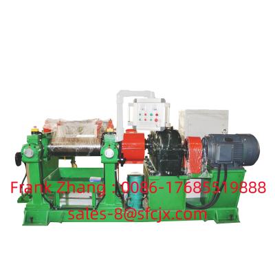China Variable Blade Speed Control 2 Roll Rubber Mixing Machine Customization for sale