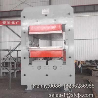 China 1000 tons Hydraulic Rubber Platen Vulcanizing Press with 1200mm Heating Plate for sale
