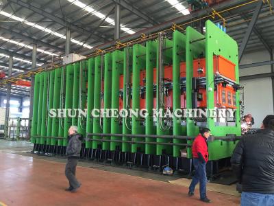 China Cadena de producción de la tira de goma del OEM prensa de vulcanización de la banda transportadora de la base de la tela en venta