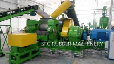 China El CE aprobó la máquina de goma de la trituradora del reciclaje de residuos de dos rollos en venta