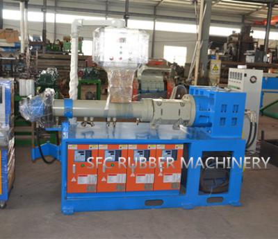 China Horizontal Cold Feed Rubber Extruder Machine for sale