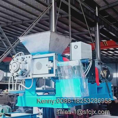 China Force Feeding Single Screw Rubber Extruder With Strainer for sale