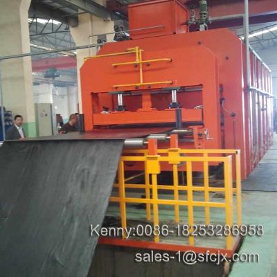 China Tipo de marco prensa de vulcanización de vulcanización de la placa de la máquina de la banda transportadora en venta