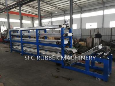 China Fully Automatic Rubber Batch Off Cooling Machine Interlock Design for sale