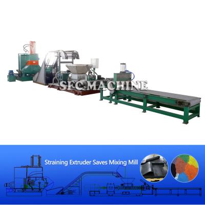 China Safety Green EPDM Production Line , EPDM Rubber Granules Making Machine for sale