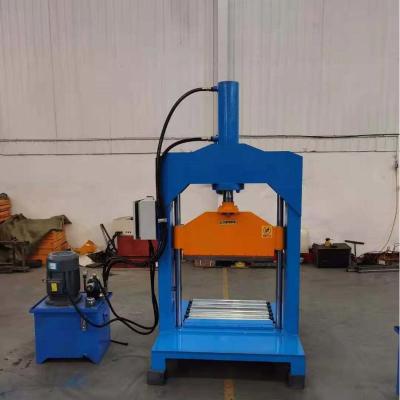 China 5.5kw Single Blade Vertical Rubber Cutting Machine 125KN for sale