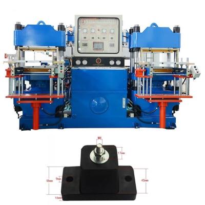 China Máquina de prensa de vulcanización para la fabricación de almohadillas de amortiguación de caucho antivibración en venta