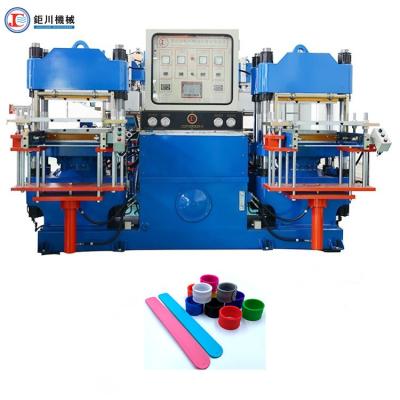 China Máquina hidráulica de vulcanização de moldes para fabricação de pulseiras de silicone/máquina de prensagem de borracha à venda
