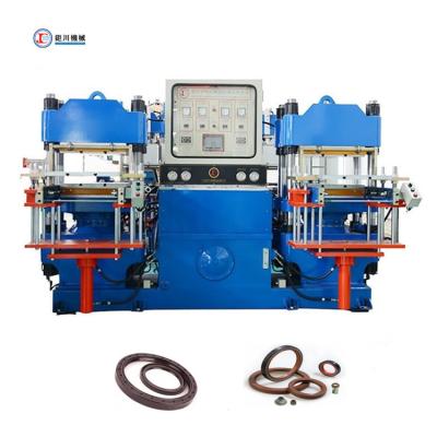 China Rubber Silicone Hydraulic Vulcanizing Hot Press Molding Making Machine for making O Ring Seal  from China Factory for sale