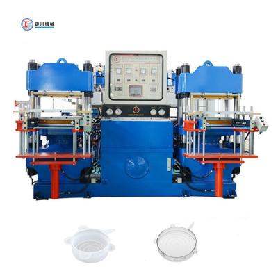 China Hydraulic Hot Press Vulcanizing Making Machine for making Silicone Sealing Cover/ Fresh-Keeping Cover for sale