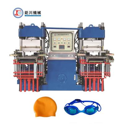 China Máquina de moldear de goma de compresión del vacío del silicón de la presión automática de la compresión para hacer el casquillo del silicón que nada en venta