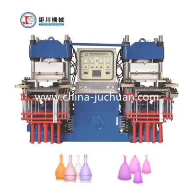 China High quality Blue color Vacuum Rubber Siliconepress machine for making kitchen products auto parts for sale