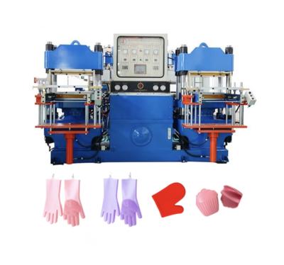 Chine Chine prix d'usine de moulage manuel machine à presse à chaud pour la fabrication de gants de lavage de vaisselle en caoutchouc de silicone à vendre