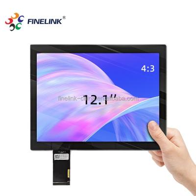 China 12.1 Inch Multi Touch Capacitive Touchscreen PCAP Glass Glass Structure for sale