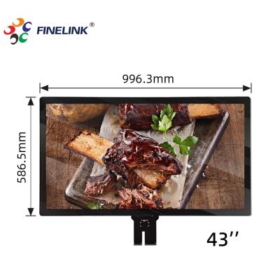 China Large Size 43 inch CTP Touch Screen For Floor Stand LCD Commercial Digital Signage Screens for sale