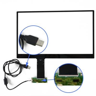 China 15.6 Inch Small Size Capacitive USB Touch Screen Panel for Wins Operating System Made for sale