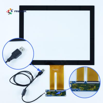 China 15 inch Industrial USB EETI Touch Screen Panel Overlay with Glass Glass FPC IC Design for sale