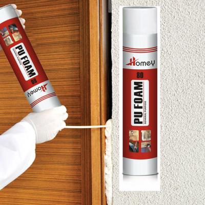 China Construction PU Foam Sealant Spray Filling Window Door Frame Install Expanding for sale
