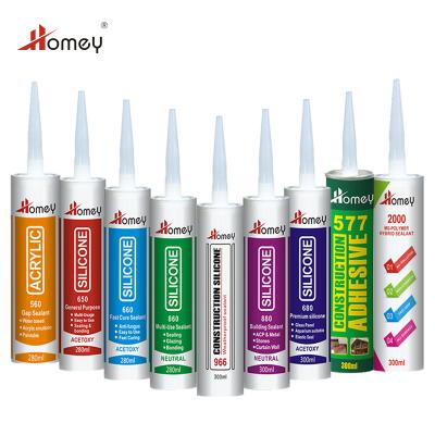 China Low Modulus Neutral Acrylic Adhesive Making Materials Weatherproof General Purpose Silicone Sealant for sale