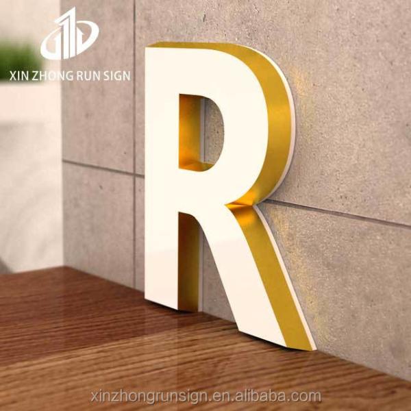 Quality 3d letter beanies acrylic wall sticker letters aluminium signage profiles for sale