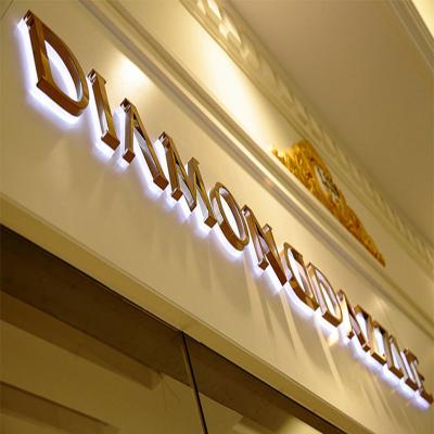 China Custom Led Lights Logo Stainless Steel Illuminated Sign 3d Letters Acrylic Signs for sale