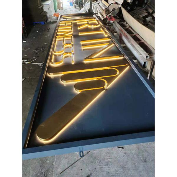 Quality Three-Dimensional Led Logo Signs Letter Edge Light Outdoor Backlit Channel for sale