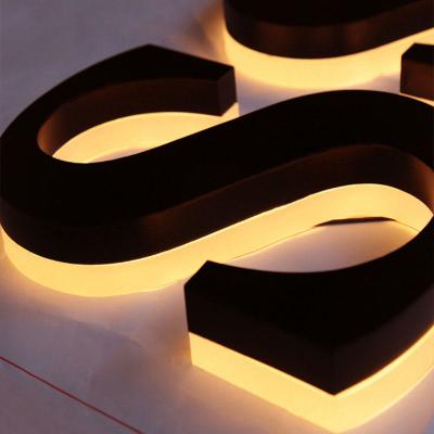 China Acrylic Character 3D Three-Dimensional Signage Company Logo Background Wall Stickers 3D LED Billboards for sale