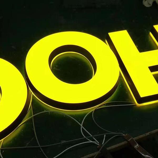Quality 3d Lighting Acrylic Mini Led Channel Letter Sign 3D Open For Shop Mini Led for sale