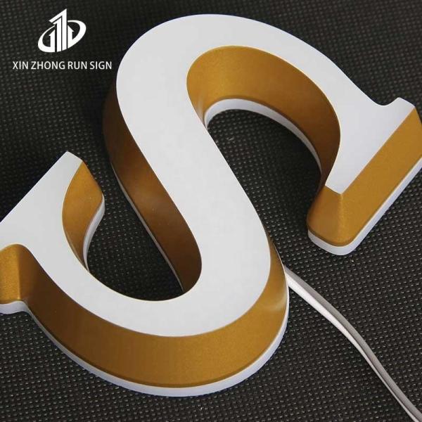 Quality Customized Stainless Steel/Acrylic Size Led Light Emitting 3d Letter Logo for sale
