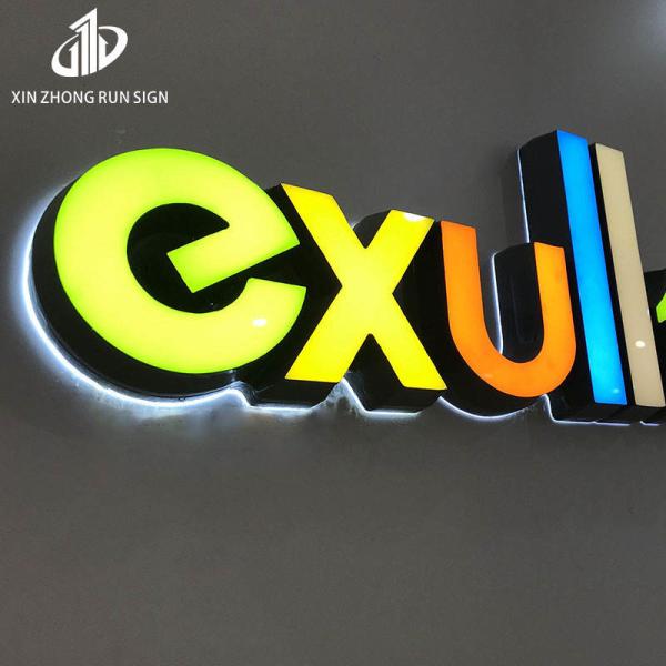 Quality Acrylic Led Letter Backlit Sign Wall Led Light 3D Backlit Logo Sign For for sale