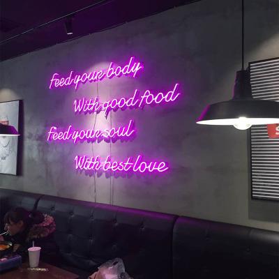 China Hot Selling Waterproof Open Neon Sign Gas Bar Pink Acrylic Led Neon Light for sale