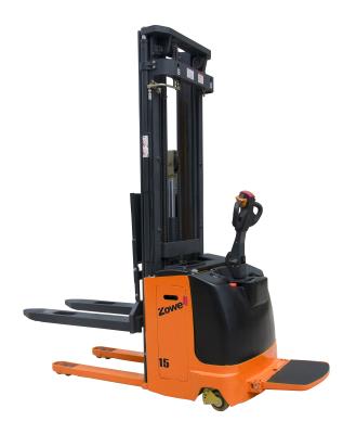 China Electric pallet Lift Stacker/Power stacker 1 Ton loading capacity, With FREI Handle And Curtis Controller for sale