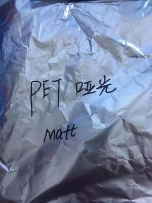 China 100micron Bag Making Metalized PET Film , Packaging Matte PET Film for sale