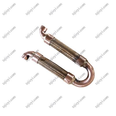 China Bronze braided corrugated flexible hose for air conditioning shock absorber pipe for sale