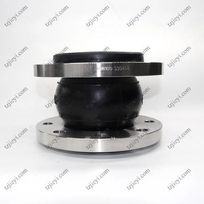 China EPDM NR NBR rubber DIN ANIS carbon steel flange type single sphere rubber expansion joint for sale