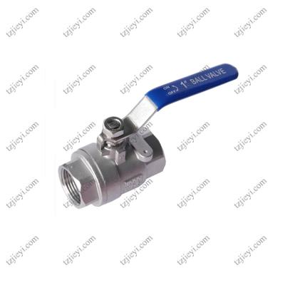 China High quality 2 pcs female thread flat lever handle cf8m stainless steel ball valve for sale
