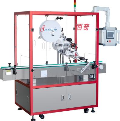 China Cosmetics Top Flat Bottle Sticker Labeling Machine Automatic Pasting for sale