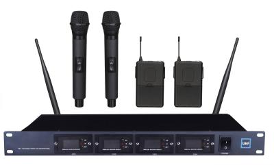 China LS- 4600  PRO 4-channels Infrared wireless UHF  microphone system with LCD screen /  Module structure for sale
