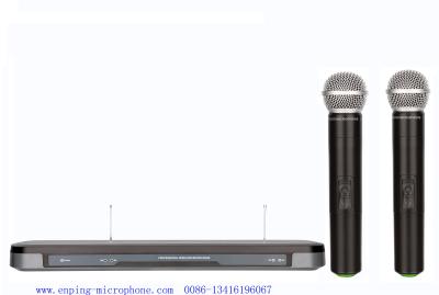 China LS-7220 dual channel UHF wireless microphone / micrófon competetive cheap price /  SHURE PG88 for sale