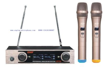 China GL-312  two-handheld VHF wireless microphone / SHURE  / micrófono / good quality for sale