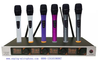 China UM-4000  four channels VHF wireless microphone with screen  / micrófono / good quality for sale