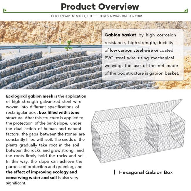 Woven Gabion Cages 60x80mm 80x100mm 100x120mm Gabion Box For Soil ...