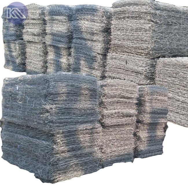 8x10cm Hole Gabion Wire Mesh Wall Flood Resilience For Riverbank ...