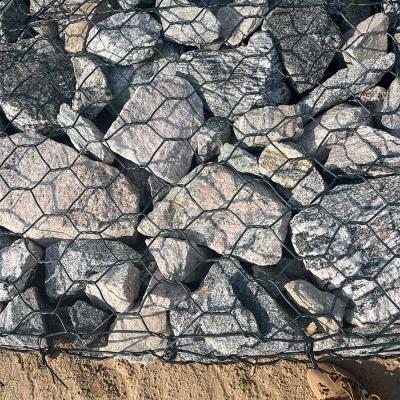 80*100mmPVC Coated Stone Wall Basket Landscape Garden Decorative Gabion ...