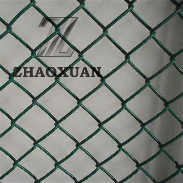 Quality Anti Corrosive Chain Link Fence PVC Coated 1.8mm 2.5mm 4.0mm 3.5mm Dia for sale